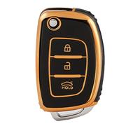OFFCURVE Etui a Cle Voiture Coque Clé, Étui à Clés Couvre Clef Cache Clef Convient pour Hyundai i10 i20 i30 i40 ix20 ix25 ix30 ix35 ix45 ix55 Elantra Sonata Tucson Santa Fe Accent Creta Verna Mistra
