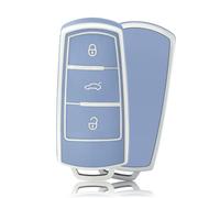 OFFCURVE Etui a Cle Voiture Coque Clé, Étui à Clés Couvre Clef Cache Clef Convient pour VW Volkswagen CC Passat B6 B7 3C CC GTI Alltrack Variant Magotan B5 Bora Cady Golf Jetta Polo Sharan
