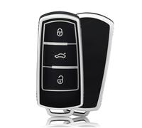 OFFCURVE Etui a Cle Voiture Coque Clé, Étui à Clés Couvre Clef Cache Clef Convient pour VW Volkswagen CC Passat B6 B7 3C CC GTI Alltrack Variant Magotan B5 Bora Cady Golf Jetta Polo Sharan