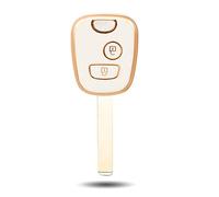 OFFCURVE Etui a Cle Voiture Coque Clé, Étui à Clés TPU Couvre Clef 2 Boutons pour Peugeot 106 207 308 406 607 806 Partner Expert Citroen C1 C2 C3 C4 C6 Xsara Berlingo Saxo Picasso Toyota Aygo