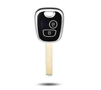 OFFCURVE Etui a Cle Voiture Coque Clé, Étui à Clés TPU Couvre Clef 2 Boutons pour Peugeot 106 207 308 406 607 806 Partner Expert Citroen C1 C2 C3 C4 C6 Xsara Berlingo Saxo Picasso Toyota Aygo