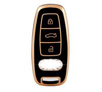 OFFCURVE Etui a Cle Voiture Coque Clé, Étui à Clés TPU Couvre Clef 3 Boutons Compatible avec Audi A1 A3 A4 A5 A6 A7 A8 Q1 Q3 Q4 Q5 Q7 Q8 S3 S4 S6 S7 SQ7 SQ8 RS4 RS6 RS7 R8 TT TTS Seat Exeo 3R E-tron