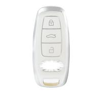 OFFCURVE Etui a Cle Voiture Coque Clé, Étui à Clés TPU Couvre Clef 3 Boutons Compatible avec Audi A1 A3 A4 A5 A6 A7 A8 Q1 Q3 Q4 Q5 Q7 Q8 S3 S4 S6 S7 SQ7 SQ8 RS4 RS6 RS7 R8 TT TTS Seat Exeo 3R E-tron