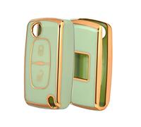 OFFCURVE Etui a Clef Couvre Clef Étui oque Clé pour Citroen C1 C2 C3 C4 C5 Picasso Peugeot 107 206 207 307 308 406 407 607 2/3 Boutons