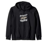 Offended? It’s Easier Than Reading - Funny Sarcastic Quote Sweat à Capuche