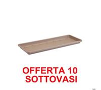 Offerta 10 Sottovaso Per Fioriera Barcelona Trough Saucer 50cm Taupe Elho Multicolore
