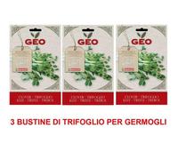 Offerta 3 Confezioni Semi Biologici Di Trifoglio Per Germogli 50gr Semenzaio Sementi