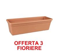 Offerta 3 Fioriera Green Basics Trough 40cm Mild Terra Elho Multicolore