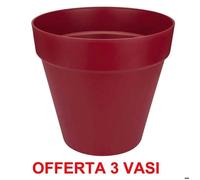 Offerta 3 Vaso Loft Urban Round 30 Cranberry Red Elho