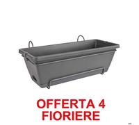 Offerta 4 Fioriera Barcelona Allin1 50cm Anthracite Elho Multicolore