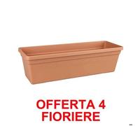 Offerta 4 Fioriera Green Basics Trough 60cm Mild Terra Elho Multicolore
