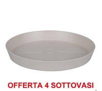 Offerta 4 Sottovaso Loft Urban Saucer Round 14 Warm Grey Elho Multicolore