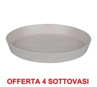 Offerta 4 Sottovaso Loft Urban Saucer Round 17 Warm Grey Elho Multicolore