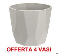 Offerta 4 Vaso B.For Rock 14cm Warm Grey Elho Multicolore
