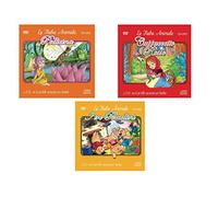 Offerta Speciale, 3 Cd Audio + 3 DVD le Più Belle Canzoncine & Fiabe, Pollicina, Cappuccetto Rosso, I Tre Porcellini Idea Regalo per bambini e Per Feste di Compleanno