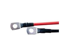 Offgridtec 1m Batteriekabel 10mm² M8 Terminal Zu Schraubklemmenanschluss, Öl-, Kälte- & UV-beständig, Flammwidrig, Für Geräte Mit M8 Schraubklemmenanschluss, Hohe Belastbarkeit, Rot/Schwarz