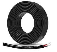 Offgridtec 2 câbles solaires PV1-F à deux fils de 10 mm² Noir 10 m