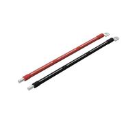Offgridtec 2m Batteriekabel 25mm² M8 Terminal Zu Schraubklemmenanschluss, Öl-, Kälte- & UV-beständig, Flammwidrig, Für Geräte Mit M8 Schraubklemmenanschluss, Hohe Belastbarkeit, Rot/Schwarz