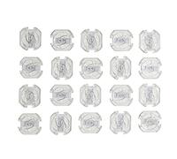 Offgridtec Accessoires Lot de 20 cache-prises à mécanisme tournant - Transparent