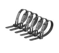 Offgridtec Attaches de câble réutilisables avec blocage automatique, 7,6 mm x 150 mm, résistantes à la chaleur et au froid, organiseur de câbles multifonction durable, noir