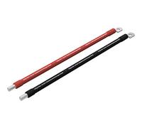 Offgridtec Câble De Batterie 2m, 16 mm², Borne M8 sur Borne À Vis, Résistant À l'huile, Au Froid Et Aux UV, Ignifuge, pour Appareils avec Borne À Vis M8, Capacité De Charge Élevée, Rouge/Noir