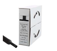 Offgridtec gaine thermorétractable adhésive, 10 m, 12 mm > 4 mm, rétraction 3:1, double paroi, sans halogène, ignifugée, isolation étanche câbles, coupe facile, boîte distributrice, noire