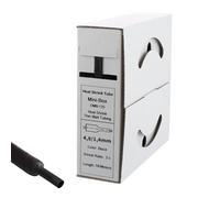Offgridtec Gaine thermorétractable adhésive 10 m, 4,8→1,5 mm, 3:1, double paroi, sans halogène, ignifugée, étanche, isolation câbles, facile à couper, boîte distributrice noire