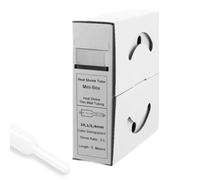 Offgridtec Gaine thermorétractable adhésive 5 m (19 mm > 6 mm, 3:1), double paroi, sans halogène, ignifugée, isolation étanche câbles, facile à couper, boîte distributrice incluse, transparente.