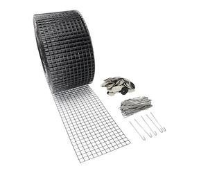 Offgridtec Grille de Protection de 30 m, Construction Robuste en Maille métallique avec 100 Crochets de Fixation, Protection Efficace pour Les Panneaux solaires Contre Les Oiseaux et Les Petits