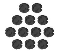 Offgridtec Lot de 12 cache-prises enfichables - Noir
