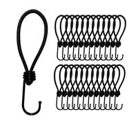 Offgridtec Lot de 25 tendeurs en Caoutchouc de 15 cm avec Crochet de 5 mm - Sécurité de Charge Universelle pour bâches et Filet de remorque