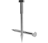 Offgridtec Lot de 25 vis à tête hexagonale en acier inoxydable M8 DIN571 - Fixations résistantes à la corrosion pour la construction, l'électronique, l'automobile et les installations modulaires - 60