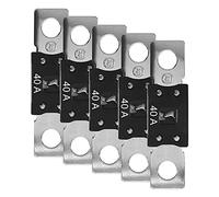 Offgridtec Lot de 5 fusibles MEGA 40 A 32 V, fusibles CC haute intensité pour systèmes 12 V/24 V, protection surcharge & court-circuit, âme cuivre, boîtier nylon, pour onduleurs & câbles batterie