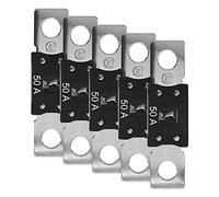 Offgridtec Lot de 5 fusibles MEGA 50 A 32 V, fusibles CC haute intensité pour systèmes 12 V/24 V, protection surcharge & court-circuit, âme cuivre, boîtier nylon, pour onduleurs & câbles batterie