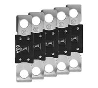 Offgridtec Lot de 5 fusibles MEGA 60 A 32 V, fusibles CC haute intensité pour systèmes 12 V/24 V, protection surcharge & court-circuit, âme cuivre, boîtier nylon, pour onduleurs & câbles batterie