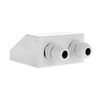 Offgridtec Passe-câble de toit 2 passages pour câble solaire 3-12 mm, étanche à l’eau et à la poussière, en ABS pour toit et extérieur, camping-cars & véhicules, 14x10x4 cm - Blanc (Heavy Duty)