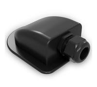 Offgridtec Passe-Toit 1 Compartiment Noir pour câble de 13 à 18 mm de diamètre.Wasserdicht & Staubdicht ABS Kunststoff für Dach- und Außeneinsatz, Für Wohnmobile & Fahrzeuge, 15x10x5 cm - Schwarz