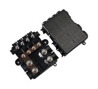 Offgridtec Porte-fusibles pour 2 fusibles Mega + 4 x Midi, avec Busbar, boîtier en polyamide avec couvercle, fusible de distribution électrique robuste pour circuits hauts et moyens