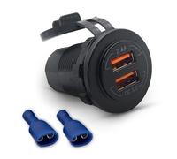 Offgridtec prise auto double USB-A 33W avec couvercle IP65 (12V/24V)