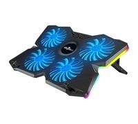 Offgridtec Refroidisseur pour Ordinateur Portable K25 Pro, Support ventilé avec 4 Ventilateurs Silencieux à 1100 TR/Min, 2 Ports USB, Hauteur réglable, Design Ergonomique pour Consoles de Jeu et