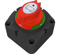 Offgridtec Sélecteur de batterie pour systèmes 12 V/24 V/36 V, courant continu 200 A, connecteurs M8, interrupteur rotatif 1-2 deux sorties pour double circuit de batterie, résistant à l'humidité et