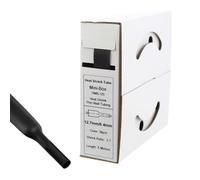 Offgridtec Tube thermorétractable 5 m 12,7 mm > 6,4 mm Noir Boîte distributrice atelier voiture