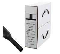 Offgridtec Tube thermorétractable 6,4 mm > 3,2 mm Noir 5 m