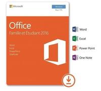 Office 2016 famille étudiant à Télécharger 1 PC Windows