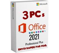 OFFICE 2021 PRO PLUS 3 PC - En Téléchargement - Envoi Rapide par MAIL