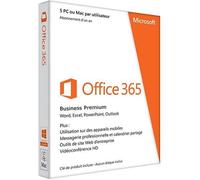 Office 365 Business Premium - Microsoft - Accès 5 PC/MAC - Messagerie 50Go - OneDrive 1 To - SharePoint