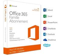Office 365 Famille - Inclus les nouveaux logiciels Office 2016 pour 5 PC/Mac + 5 tablettes + 5 smartphones pendant 1 an