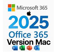 Office 365 - Licence Microsoft Version 2025 Compatible MAC