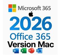 Office 365 - Licence Microsoft Version 2026 Compatible MAC