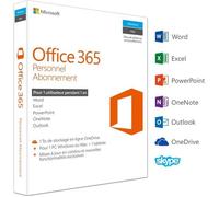 Office 365 Personnel - Inclus les nouveaux logiciels Office 2016 pour 1 PC/Mac + 1 tablette + 1 smartphone pendant 1 an